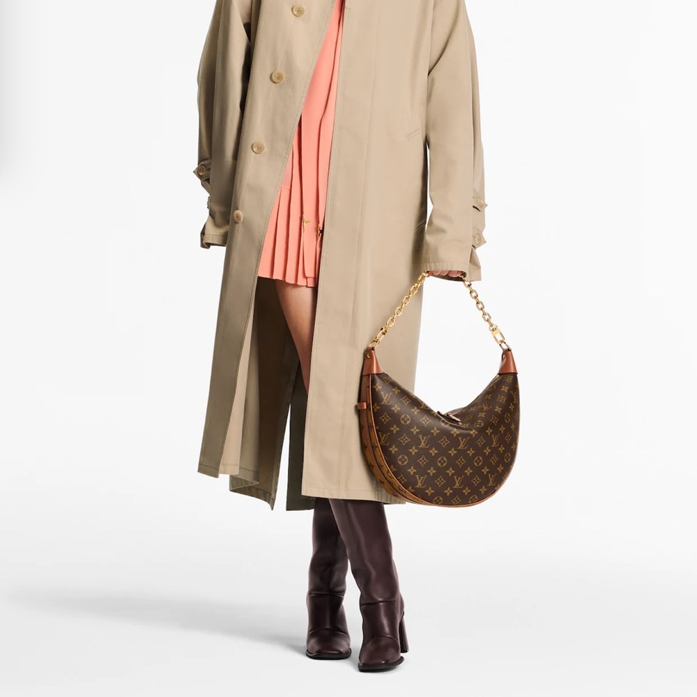 Louis Vuitton Monogram Hobo Loop Crossbody Shoulder Bag
